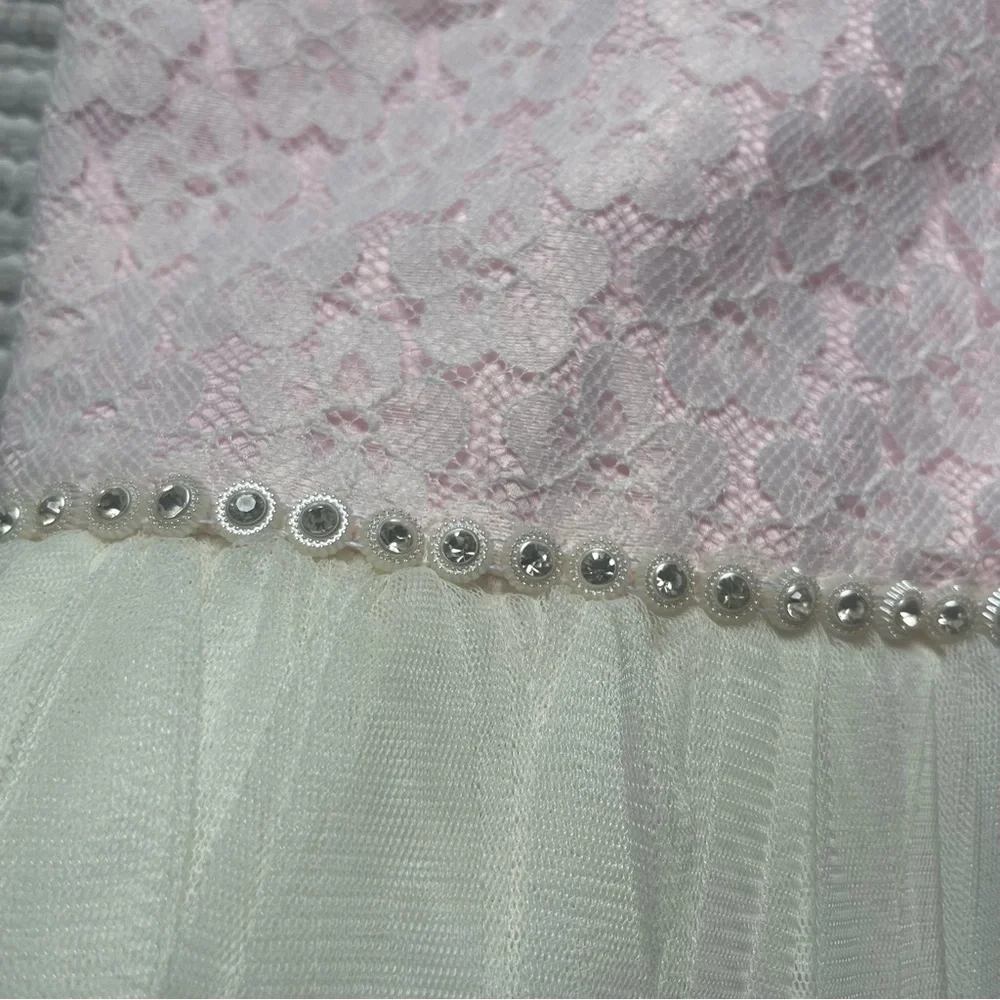 NWT Pink Formal Tulle Tiered Size 4 Dress